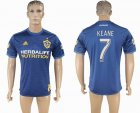 2017-2018 LA Galaxy club KEANE #7 thailand version blue soccer jerseys away