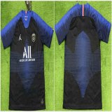 2019-2020 Paris Saint-Germain thailand version black blue soccer training jersey