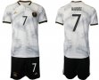 2022 World Cup Germany Team #7 HAVERTZ white black soccer jersey home