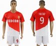 2017-2018 Monaco club #9 FALCAO white red soccer jerseys home