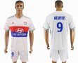 2017-2018 Lyon club #9 MEMPHIS white soccer jersey home