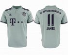 2018-2019 Bayern Munich #11 JAMES thailand version gray soccer jersey away