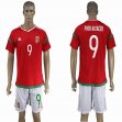 2016 Hungary club PACO ALCACE #9 red soccer jersey home