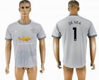 2017-2018 Manchester united #1 DE GEA thailand version gray soccer jersey away