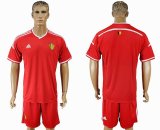 2018 World cup Belgium red soccer jersey home