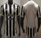 2021-2022 Juventus club thailand version white black soccer jersey home