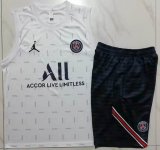 2023-2024 Paris Saint-Germain club white blue soccer vest uniforms D899