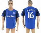 2017-2018 Everton FC thailand version #16 McCARTHY blue soccer jersey home