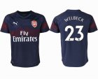 2018-2019 Arsenal thailand version #23 WELBECK blue soccer jersey away