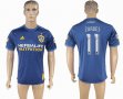 2017-2018 Los Angeles Galaxy #11 ZARDES Thailand version blue soccer jersey away