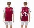 2014-2015 Colorado Rapids club BROWN #26 soccer jersey red white home