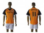 2012-2013 Fulham club BRYAN 11 yellow white jerseys away