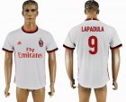 2017-2018 AC Milan #9 LAPADULA thailand version white soccer jersey away