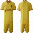 2021-2022 Liverpool club Yellow soccer jersey away