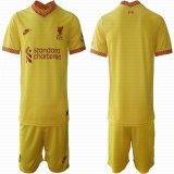 2021-2022 Liverpool club Yellow soccer jersey away