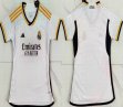 2023-2024 Real Madrid club white women soccer jerseys home