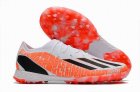 2023 Adidas X series fully knitted flat MD sole football shoes orange white black