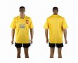 2014-2015 Guangzhou Evergrande club yellow soccer jerseys away