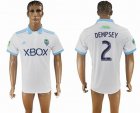 2017-2018 Seattle Sounders thailand version DEMPSEY #2 white soccer jersey away