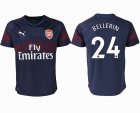 2018-2019 Arsenal thailand version #24 BELLERIN blue soccer jersey away