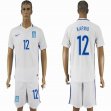 2016-2017 Greece team KAPINO #12 white soccer jersey home
