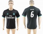 2017-2018 Real Madrid #6 NACHO thailand version black soccer jersey away