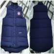 2019 Men Canada Christmas Gift Winter Outdoor Warm Goose Down Vest Jacket cotton vests -dark blue