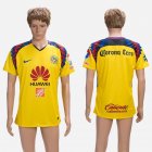 2018-2019 America club thailand version yellow soccer jersey home