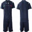2021-2022 Italy team dark blue goalkeeper soccer jersey
