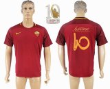 2017-2018 Rome Thailand version #10 red soccer jersey home