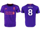 2018-2019 Liverpool Thailand version #8 KEITA purple soccer jerseys away