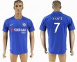 2017-2018 Chelsea FC club #7 KANTE thailand version blue soccer jersey home