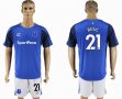 2017-2018 Everton FC blue #21 BESIC soccer jersey home