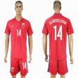 2016-2017 Norway team ELABEDLLAOUI #14 red soccer jerseys home