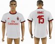 2017-2018 AC Milan #15 GOMEZ thailand version white soccer jersey away