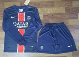 2024-2025 Paris Saint-Germain club blue long sleeves soccer jerseys home