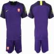 2018 World Cup Poland purple goalkeeper black soccer jersey
