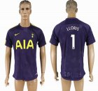 2017-2018 Tottenham Hotspur Thailand version #1 LLORIS blue soccer jersey away