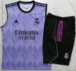 2023-2024 Real Madrid Club purple black soccer vest uniforms D836