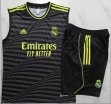 2023-2024 Real Madrid Club black gray soccer vest uniforms D886