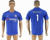 2017-2018 Chelsea FC club #1 BEGOVIC thailand version blue soccer jersey home