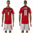 2016 Austria European Cup HARNIK #11 red white soccer jersey home