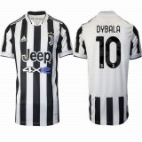 2021-2022 Juventus club Thailand version #10 DYBALA white soccer jerseys home