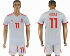 2018 World cup Spain team #11 UITOLO white soccer jersey away