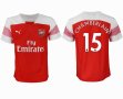 2018-2019 Arsenal thailand version #15 CHAMBERLAIN white red soccer jersey home