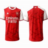 2020-2021 Arsenal Club thailand version red white soccer jersey home