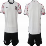 2022 World Cup Japan Team black white soccer jersey away