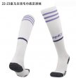 2022 Real Madrid Club white kid soccer socks