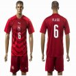 2016 Czech Republic team PLASIL #6 red soccer jersey home