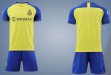 2023-2024 Riyadh victory club yellow blue soccer jerseys home